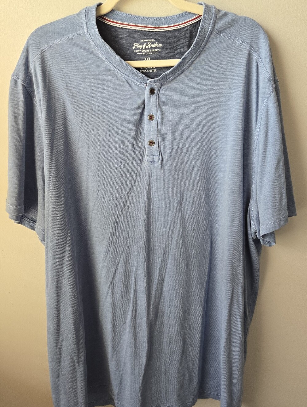 Flag & Anthem Men's Sky Blue Short-Sleeve Henley